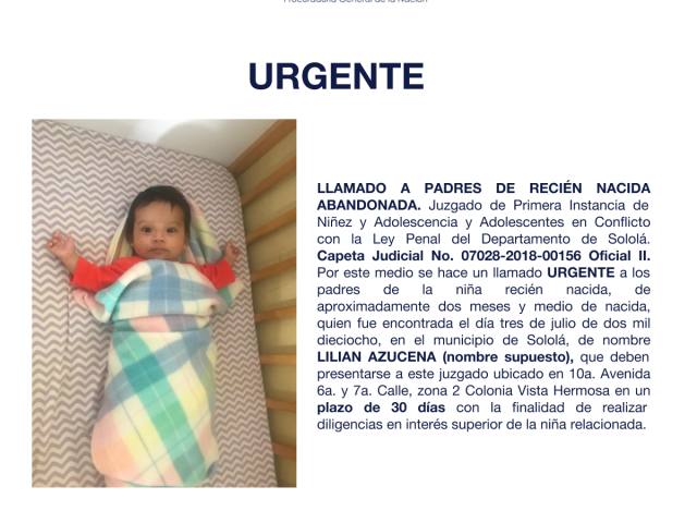 LILIAN AZUCENA (nombre supuesto)