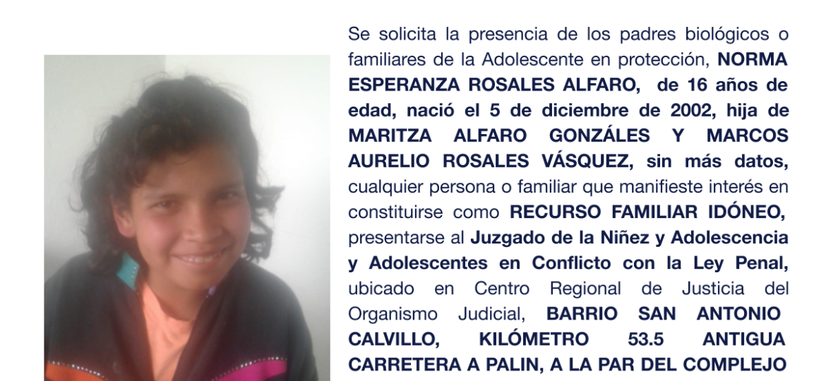 NORMA ESPERANZA ROSALES ALFARO