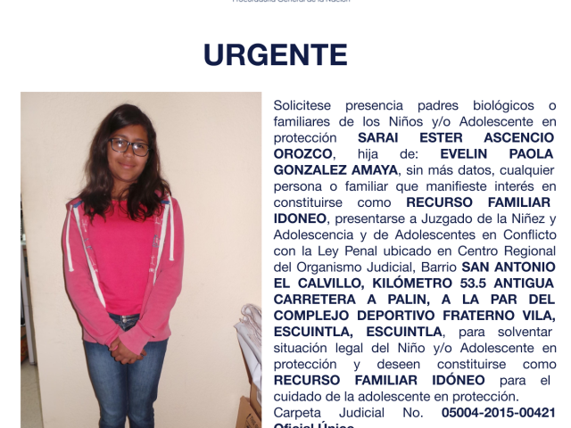 SARAI ESTER ASCENCIO OROZCO