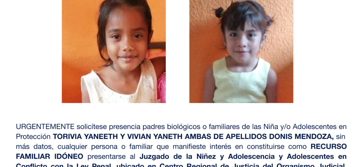 TORIVIA YANEETH Y VIVIAN YANETH AMBAS DE APELLIDOS DONIS MENDOZA