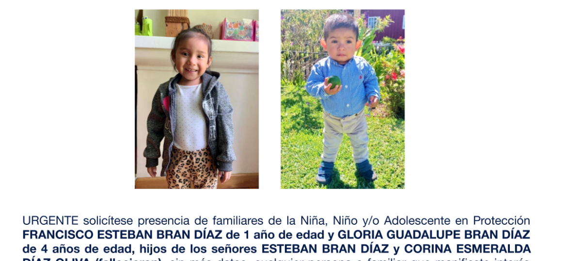 FRANCISCO ESTEBAN BRAN DÍAZ, GLORIA GUADALUPE BRAN DÍAZ