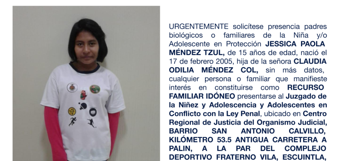 JESSICA PAOLA MÉNDEZ TZUL