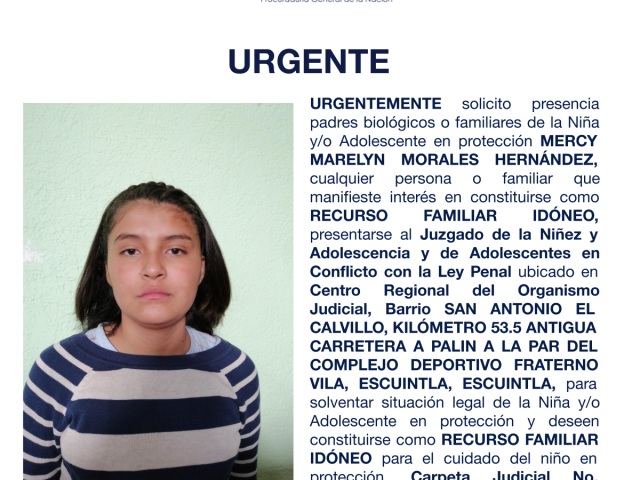 MERCY MARELYN MORALES HERNÁNDEZ