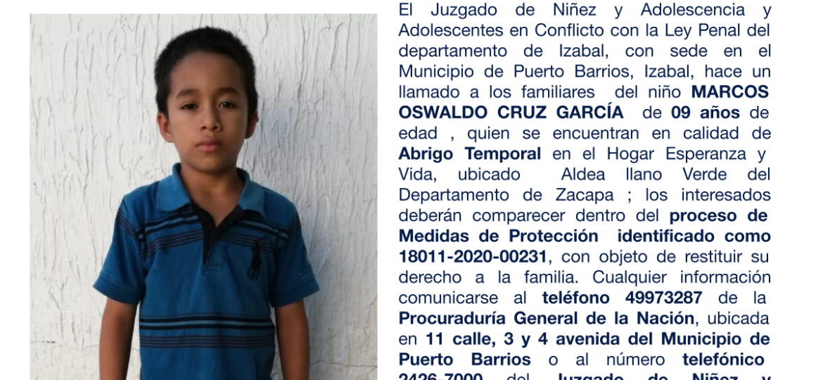 MARCOS OSWALDO CRUZ GARCÍA