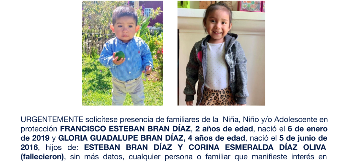 FRANCISCO ESTEBAN BRAN DÍAZ Y GLORIA GUADALUPE BRAN DÍAZ