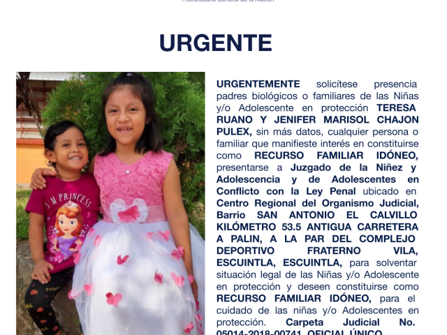 TERESA RUANO Y JENIFER MARISOL CHAJON PULEX