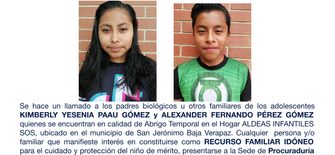 KIMBERLY YESENIA PAAU GÓMEZ, ALEXANDER FERNANDO PÉREZ GÓMEZ