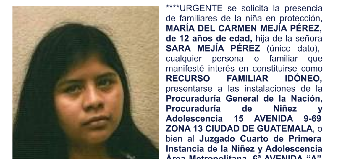 MARÍA DEL CARMEN MEJÍA PÉREZ