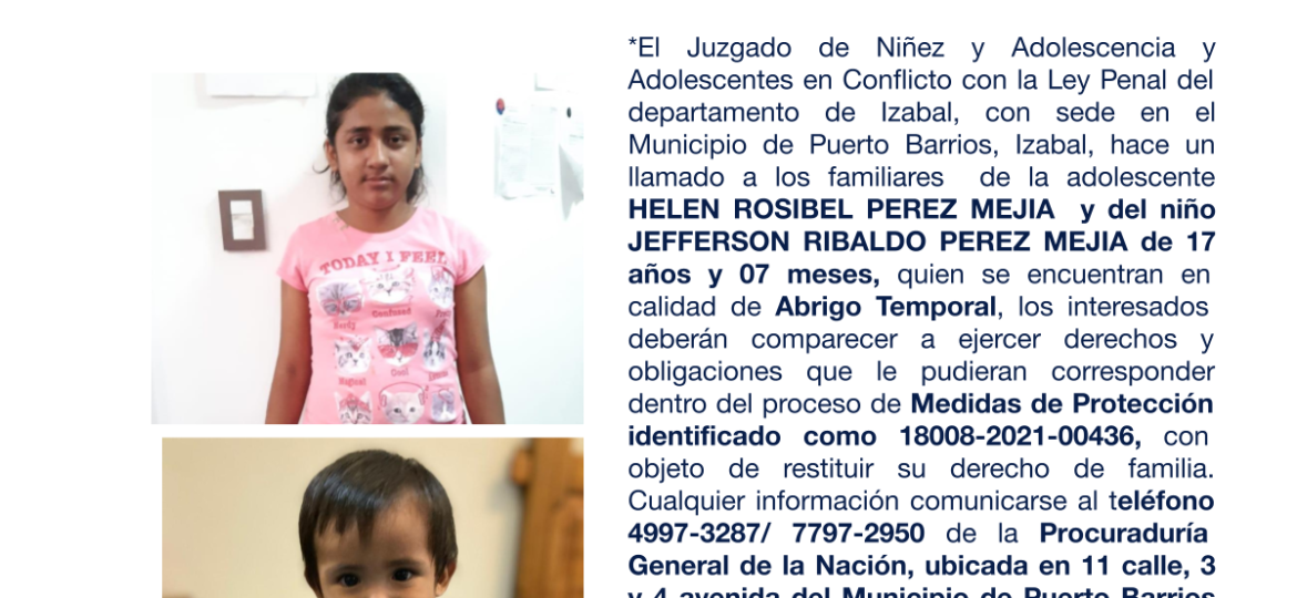 HELEN ROSIBEL PEREZ MEJIA, JEFFERSON RIBALDO PEREZ MEJIA