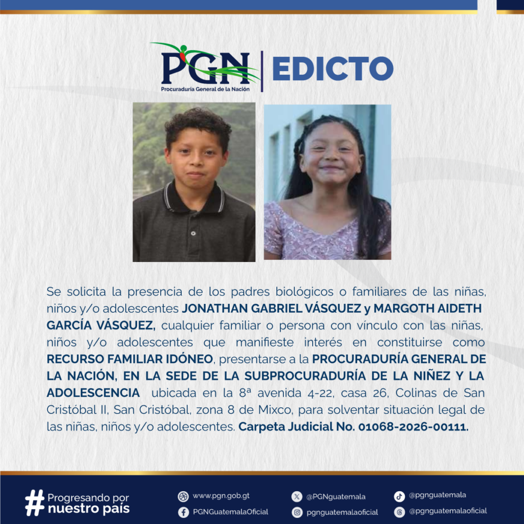JONATHAN GABRIEL VÁSQUEZ y MARGOTH AIDETH GARCÍA VÁSQUEZ - Procuraduría ...